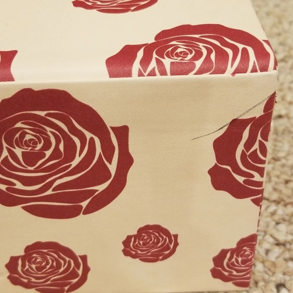 CHAMBOR Flower Print Two Compartment Jewelry Box